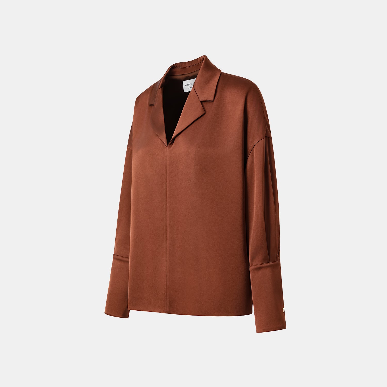 "Easy-go Chic" Heavy Acetate Smock—Honey Brown 