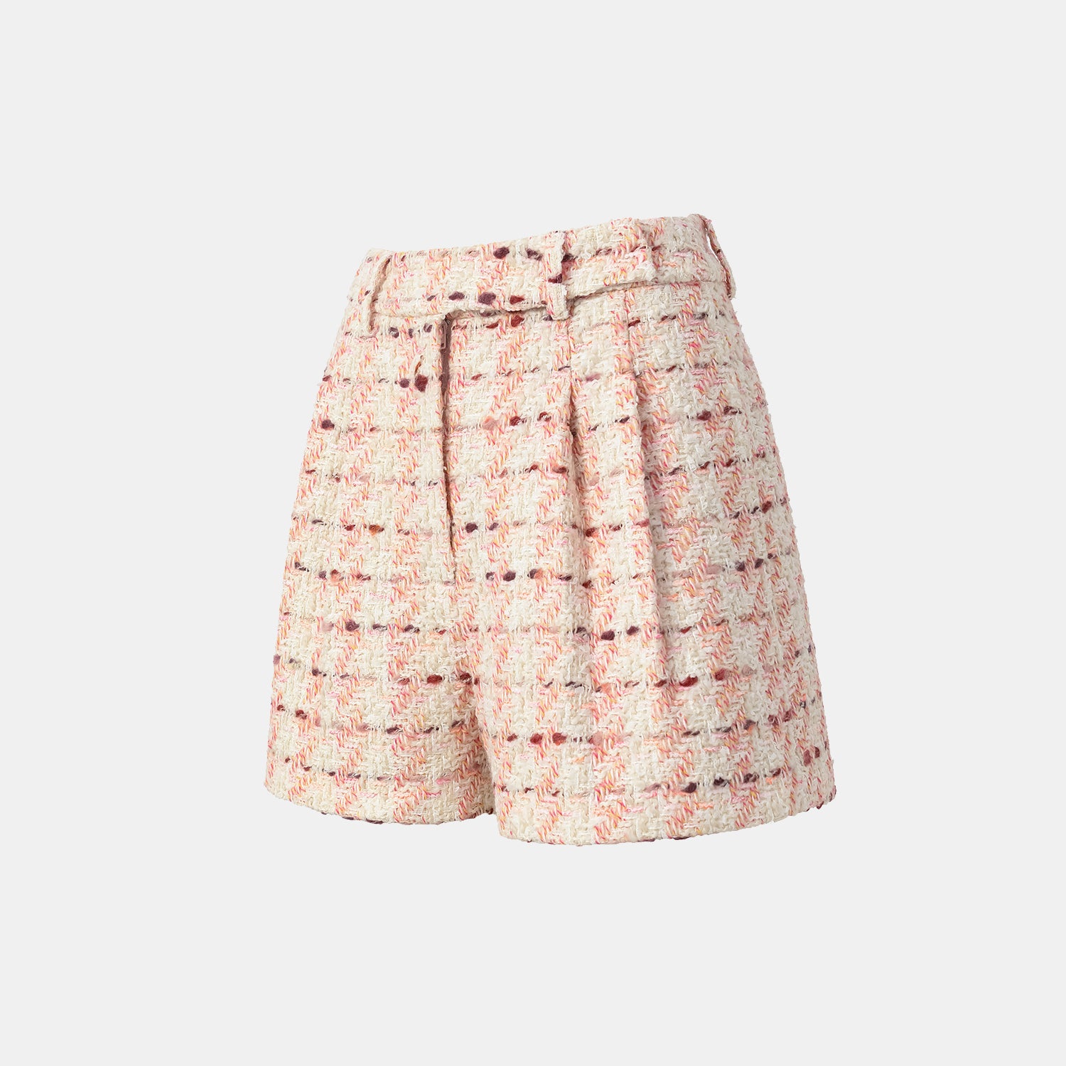 “Brunch at Ritz” 花呢短褲—Pink Waffle
