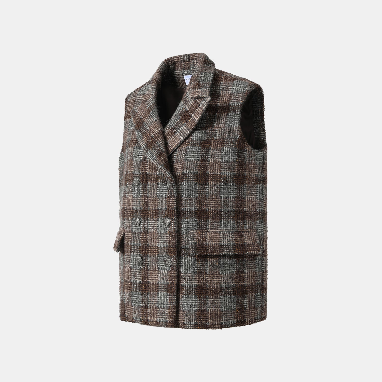 “Weekend At Monaco."絨織格紋細霜織點花呢背心—Midnight Montmartre午夜蒙馬特