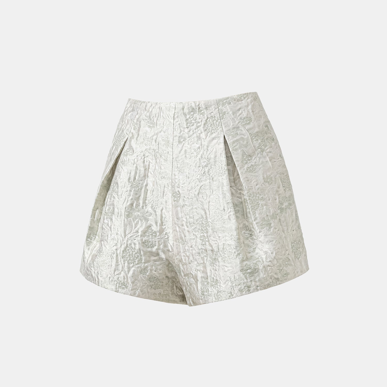 “春意” 冰晶提花輕國風短褲—浮玉春