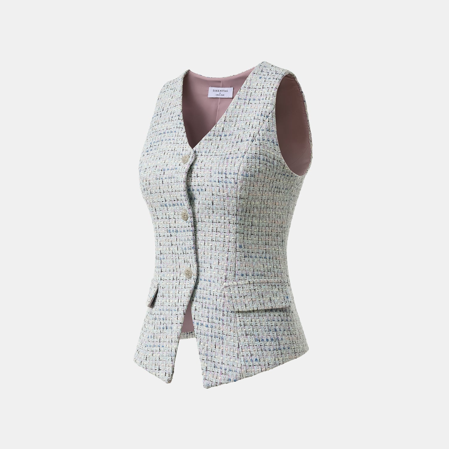 "Chelsea Citywalk."  立體剪裁花呢背心—Mojito