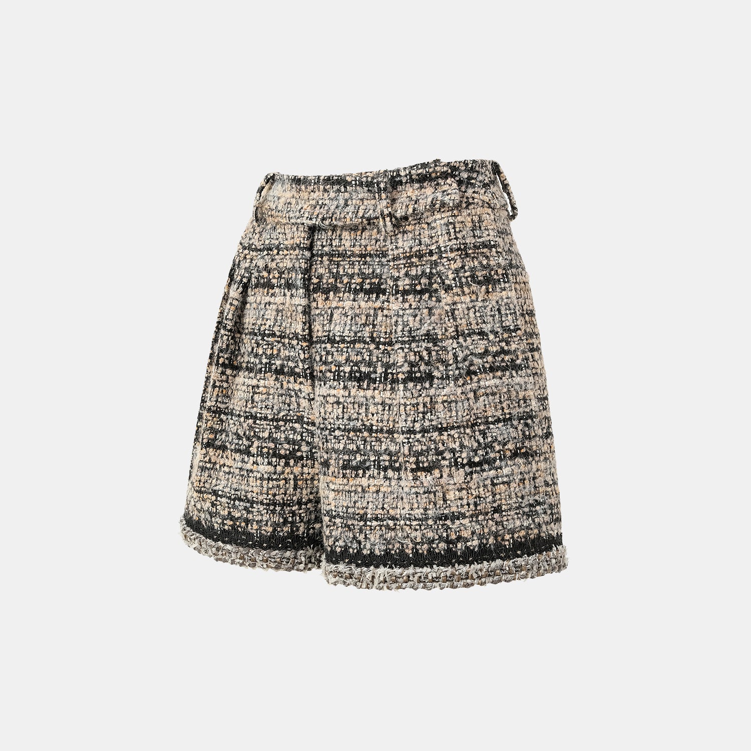 “Knightsbridge citywalk.” 花呢短褲—駝/黑