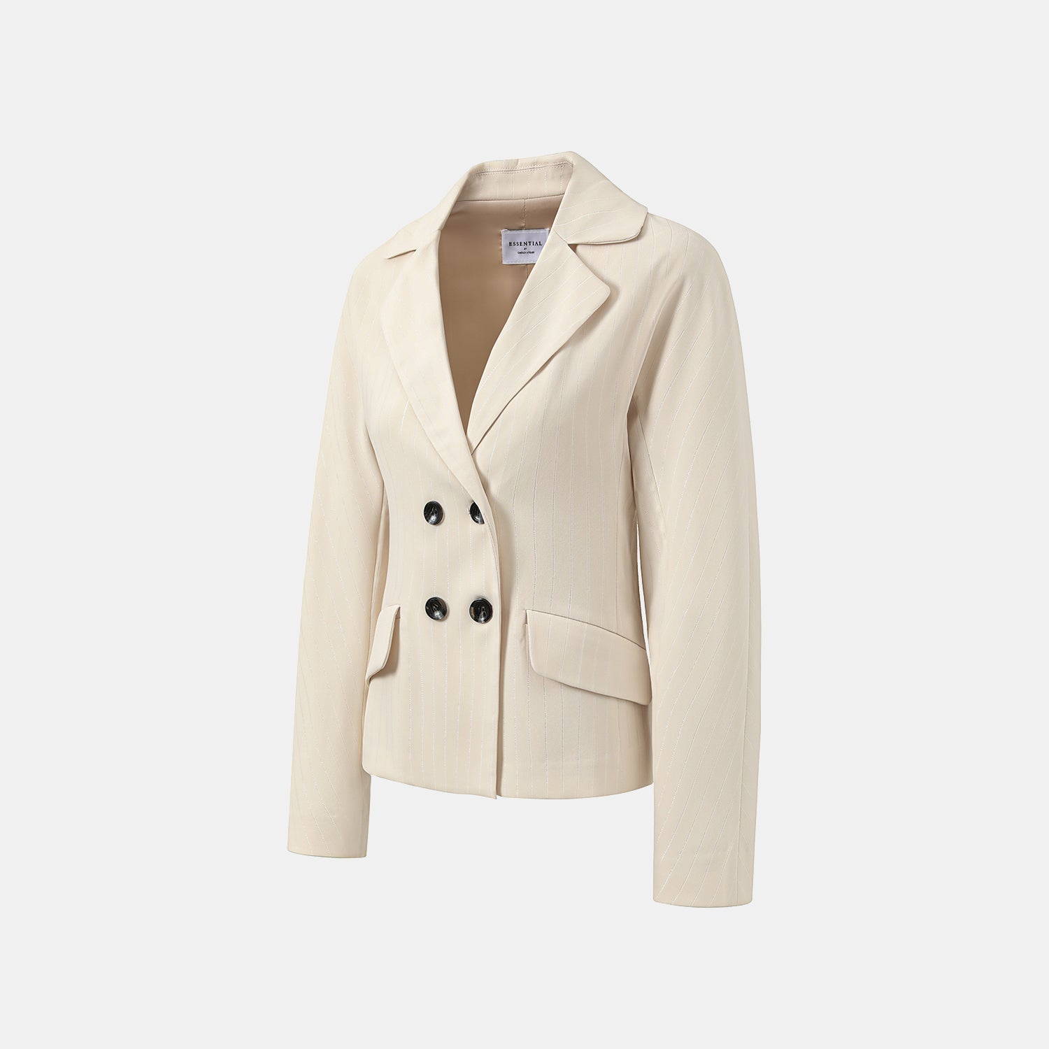 "Speak Sleek." 銀織工藝直條修身西裝外套—Drifted Light自由掠影