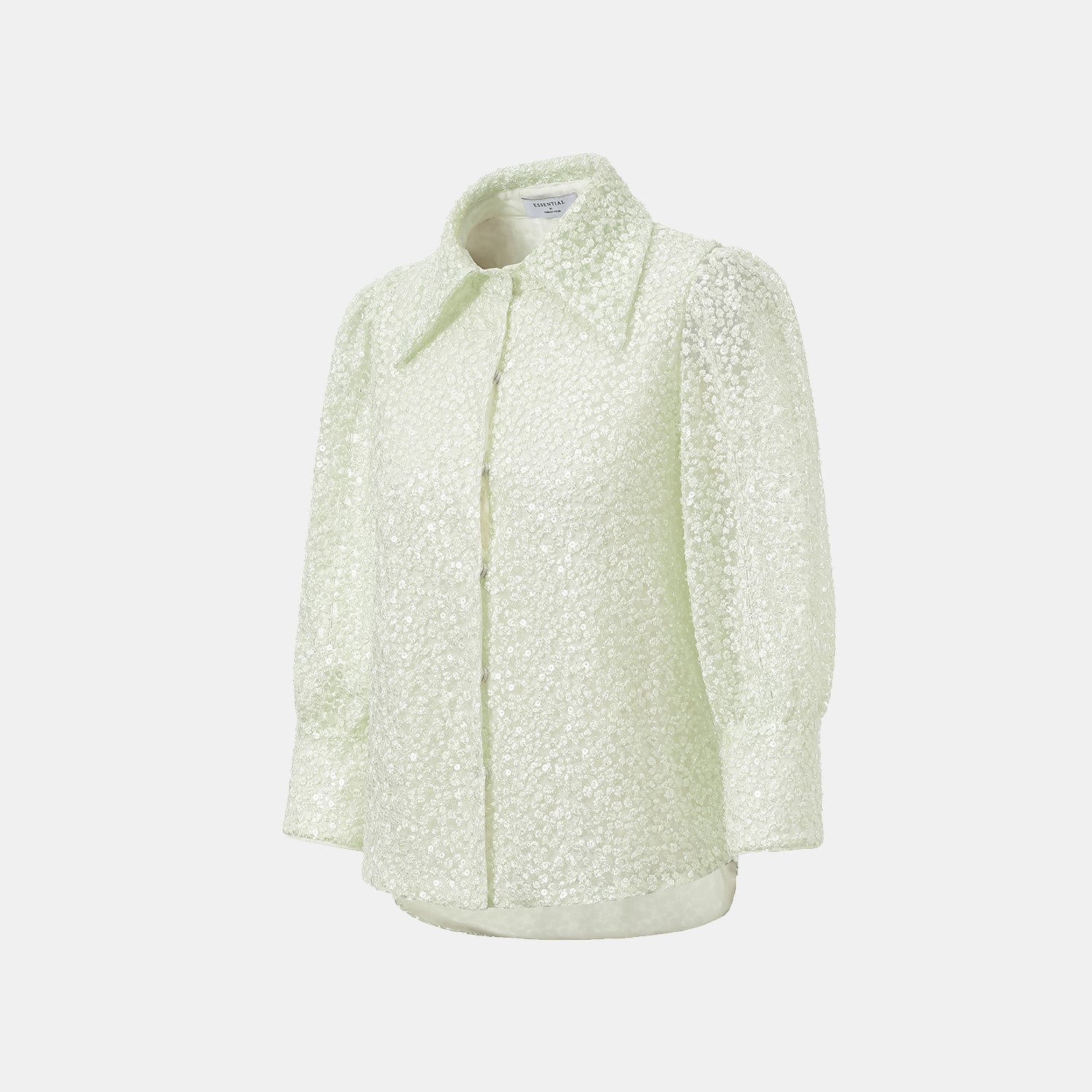 “春意” 立體珠繡輕國風襯衫