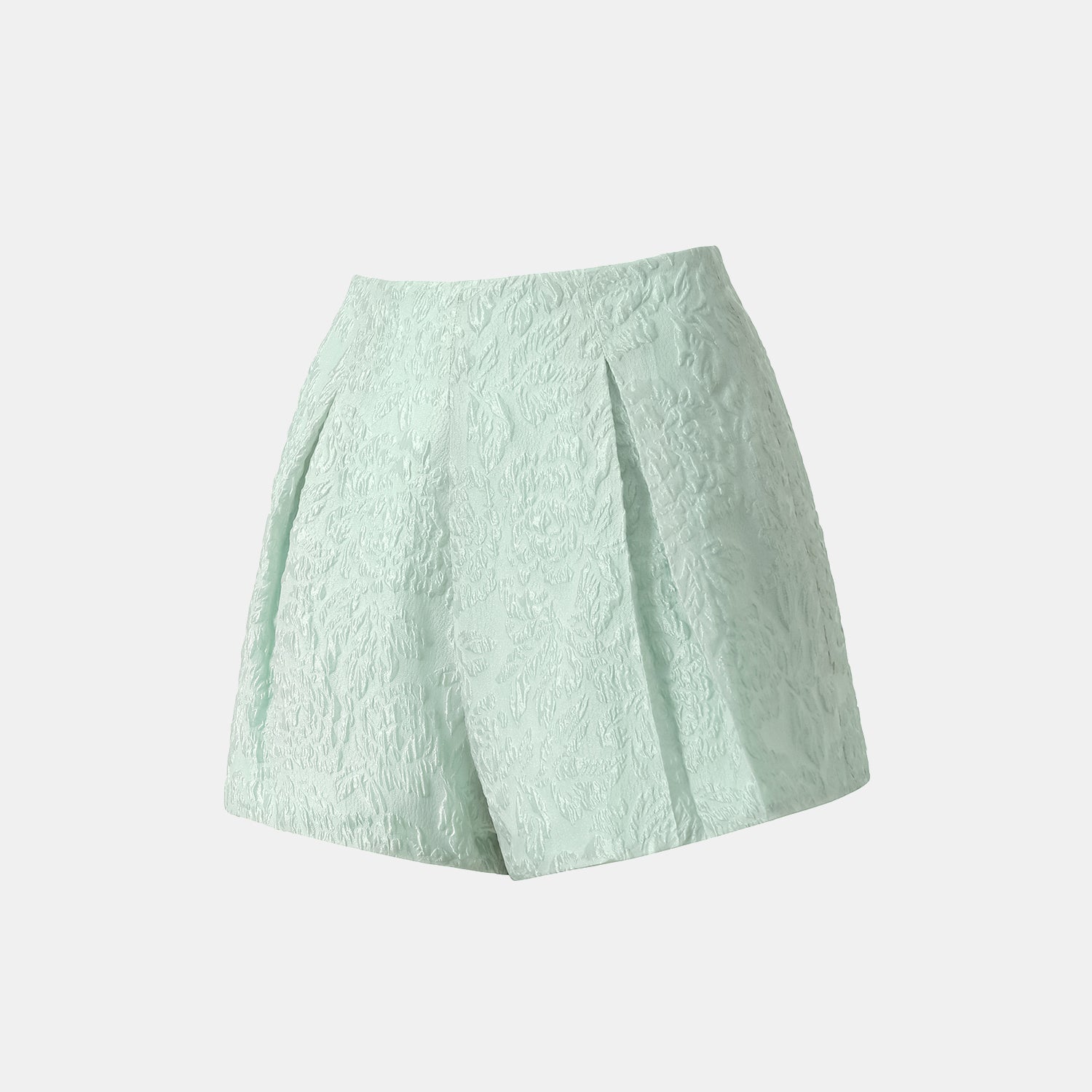 "Weekend at Monaco." 立體提花短褲—Pepper Mint