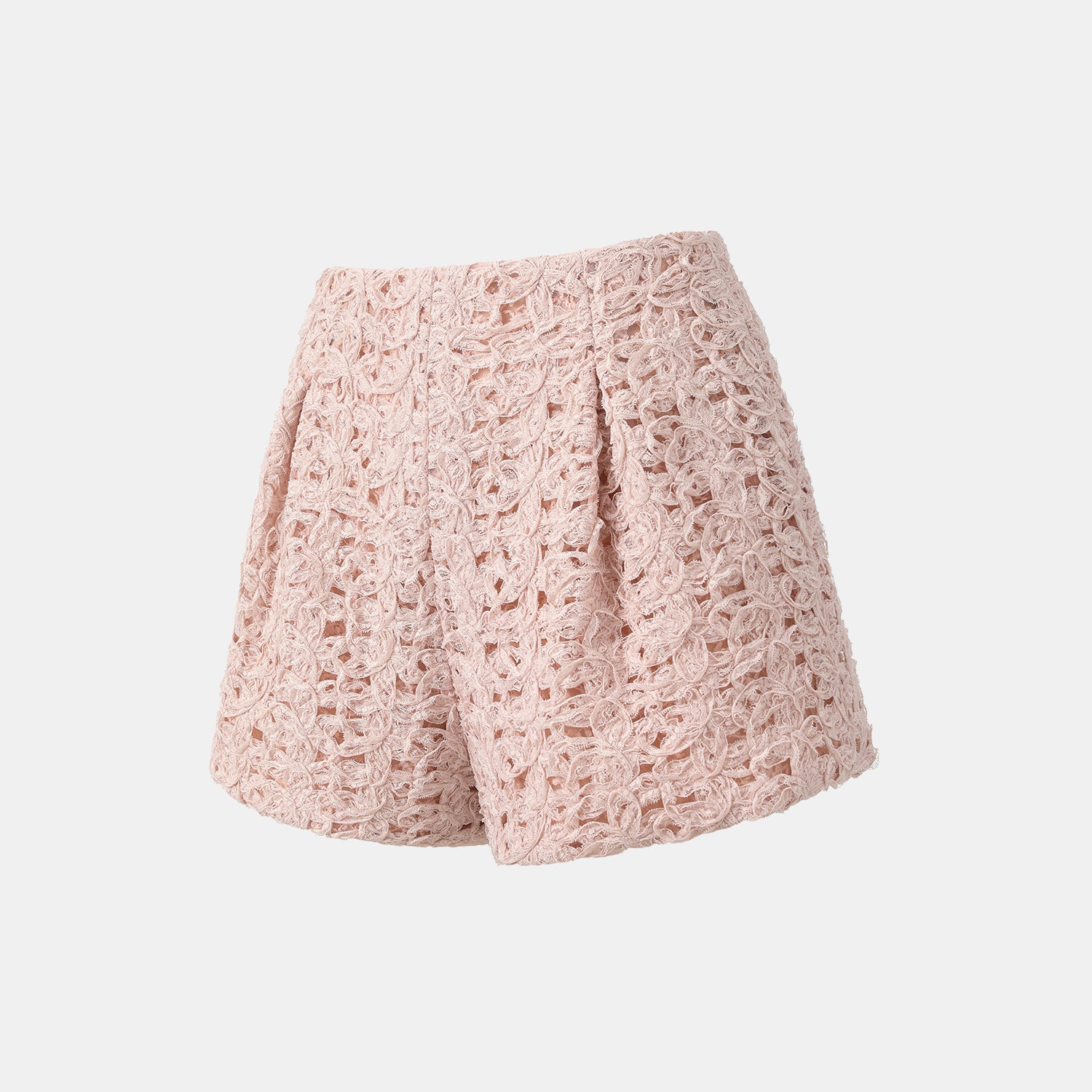 “Sloane Ave."繞畫織藝鏤花蕾絲短褲—Rose Reverie織夢玫瑰