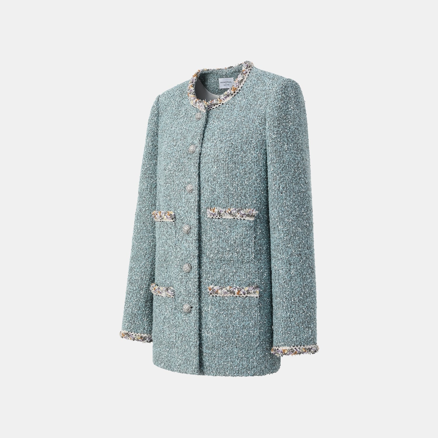 "Chelsea Citywalk." 義大利肌理工藝花呢經典No.6外套—Glacier Dream