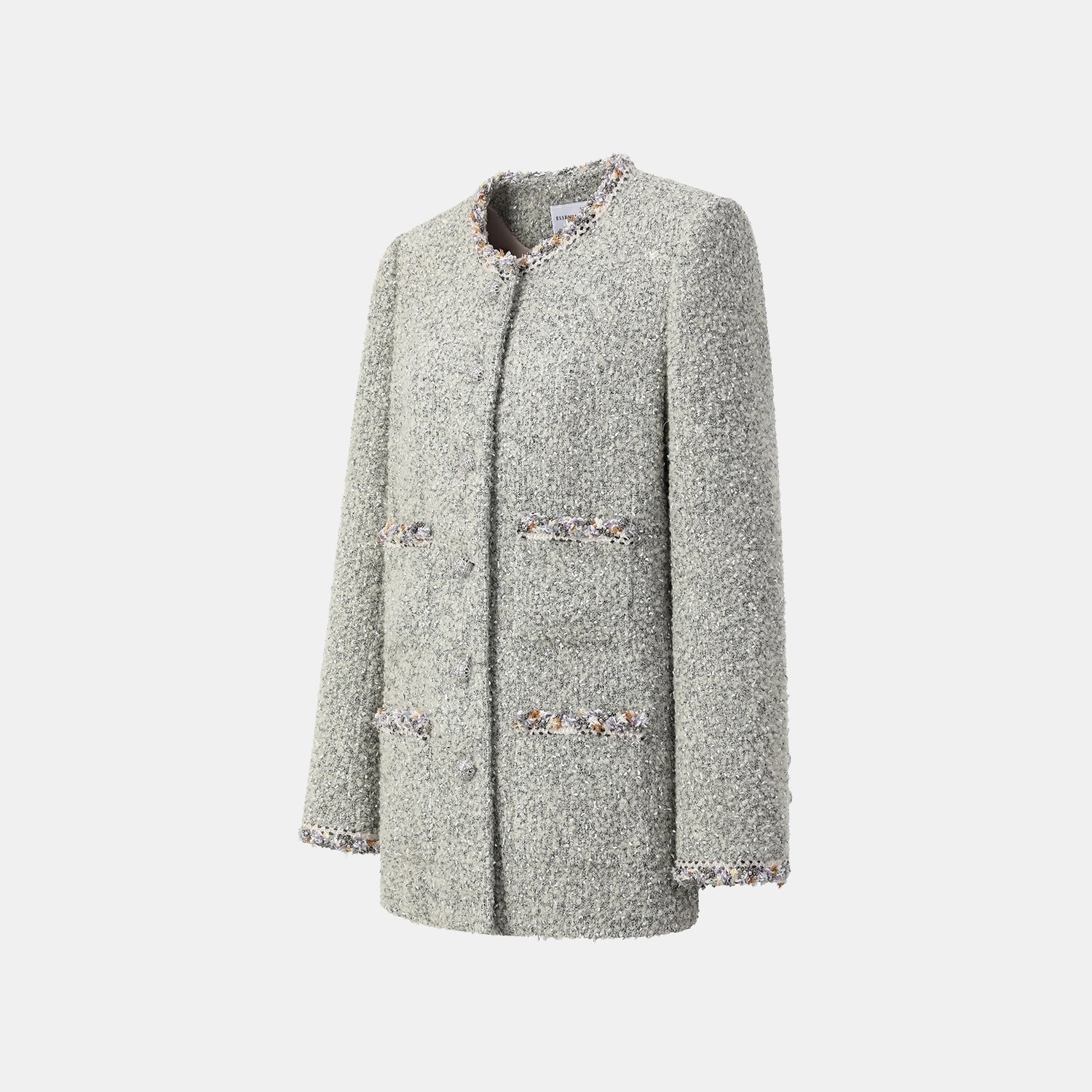 "Chelsea Citywalk." 義大利肌理工藝花呢經典No.6外套—Silver Ash