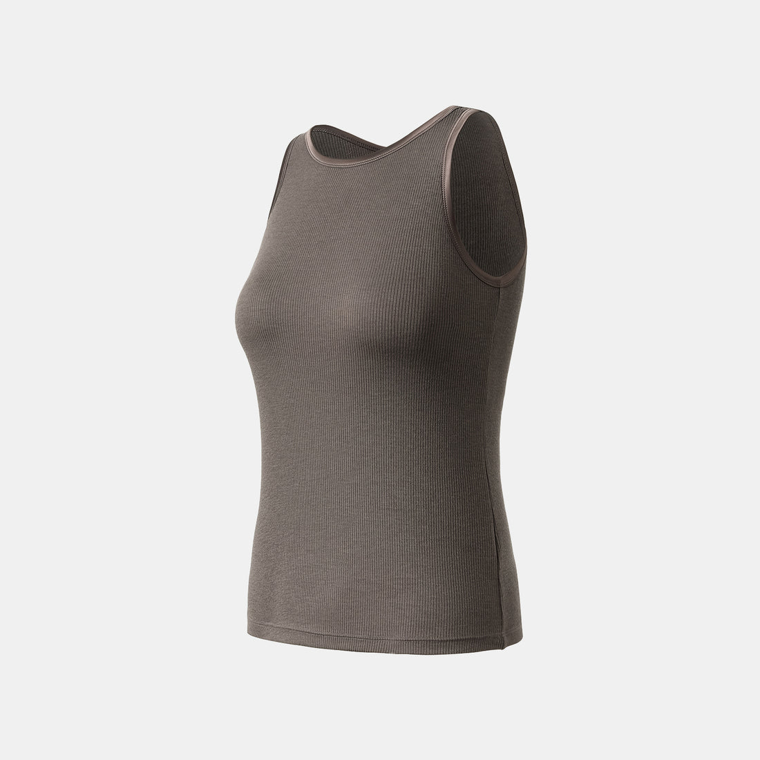 “By Inch." 極緻絲柔裸感緞邊修身Bra Top—鬆弛灰
