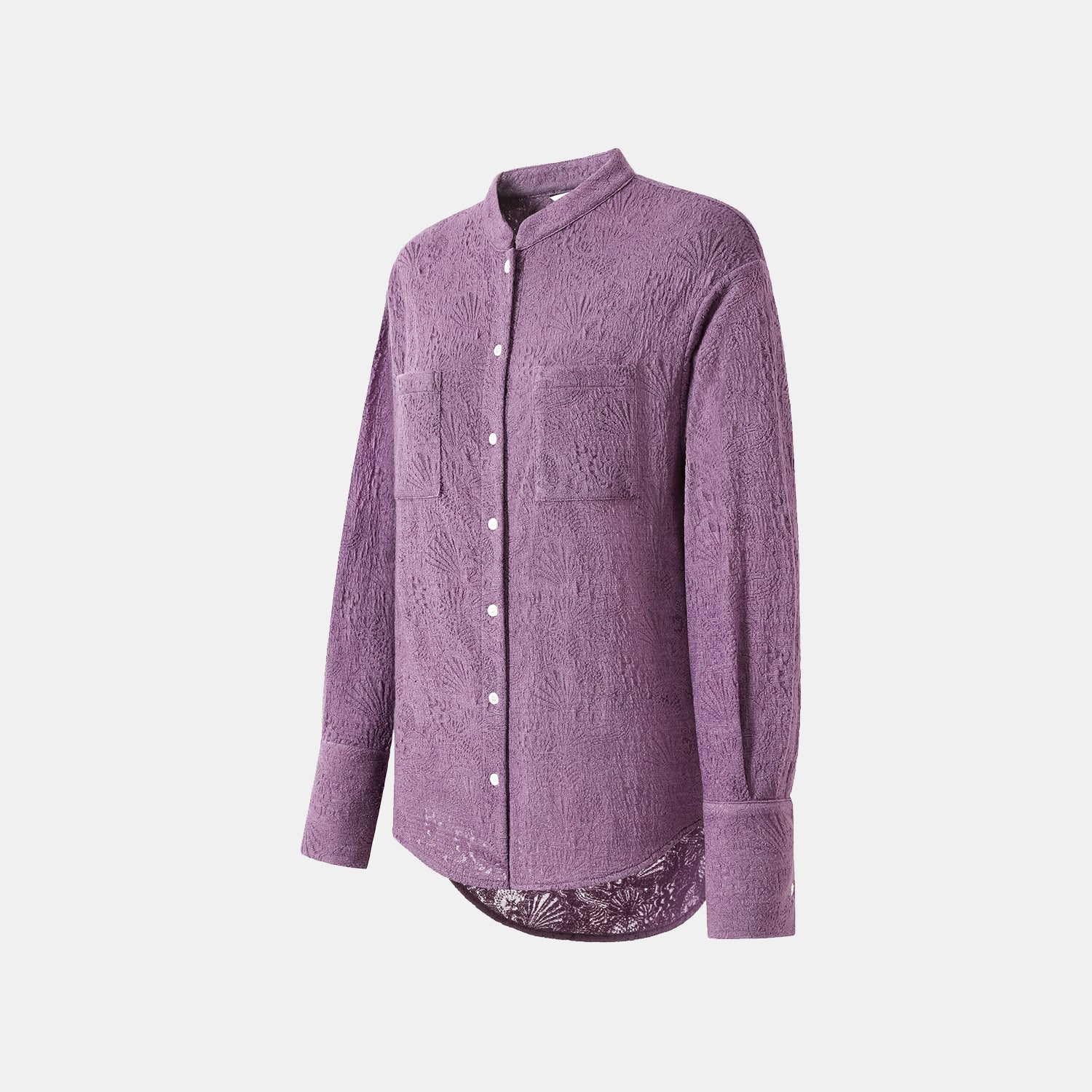 "慵倚春意" 羊毛提花工藝中式針織套裝—暮煙芷蘭