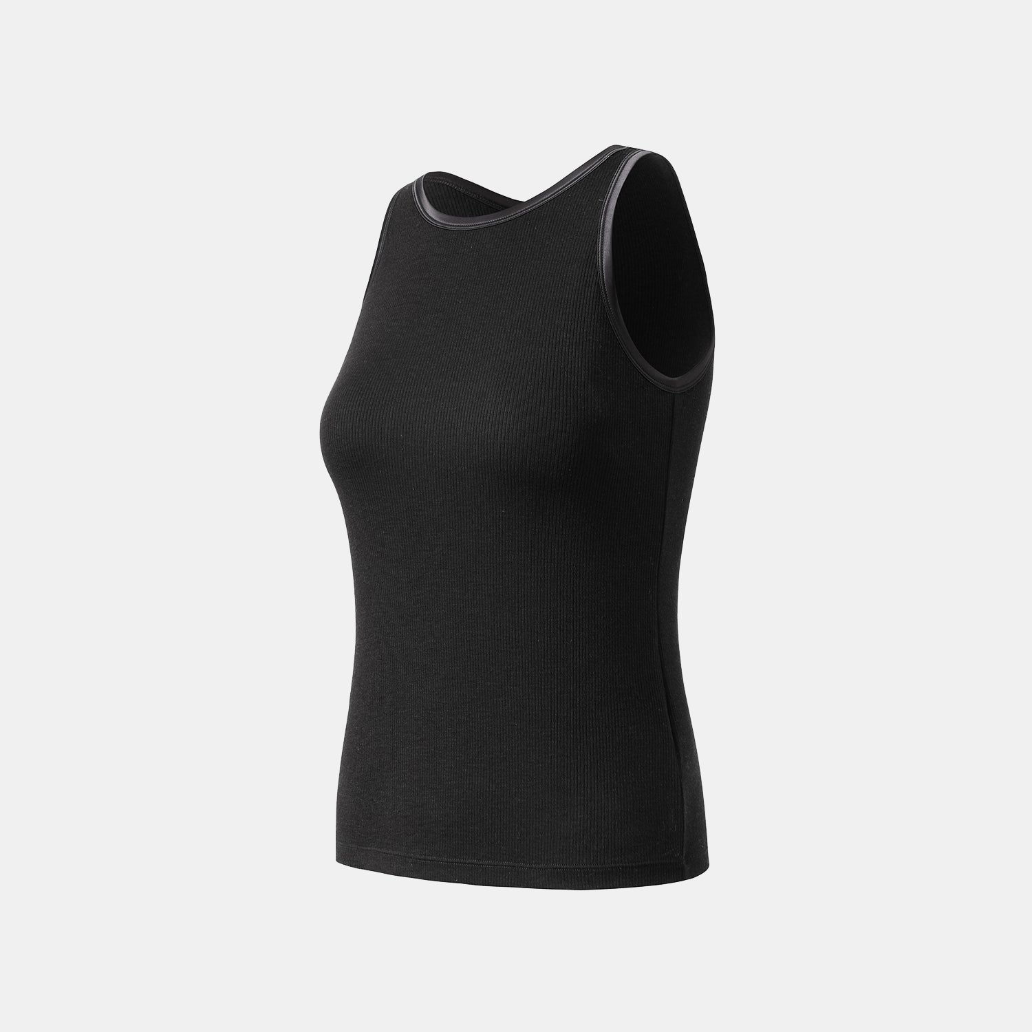 “By Inch." 極緻絲柔裸感緞邊修身Bra Top—極緻黑