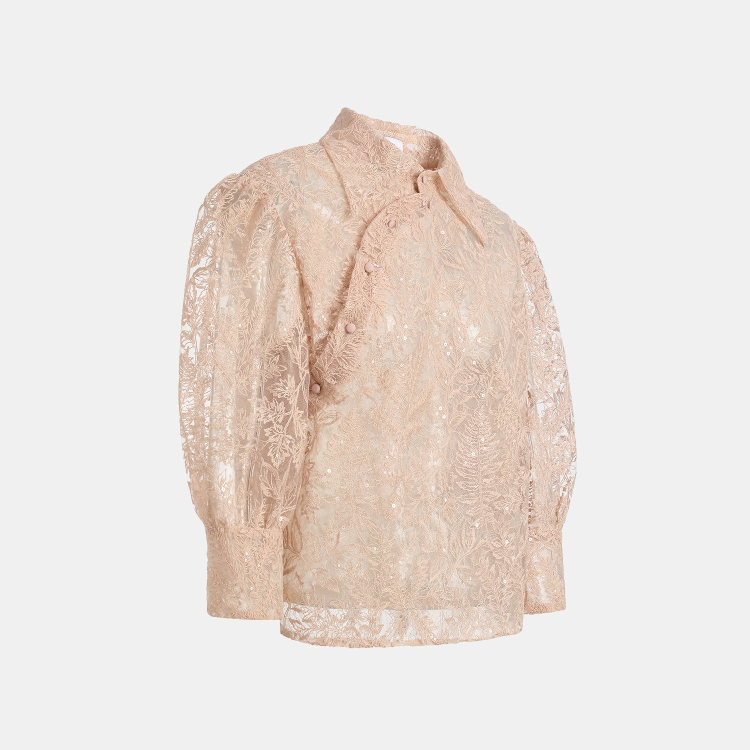 "Imperial Garden Teatime" 奢華珠繡輕國風蕾絲上衣