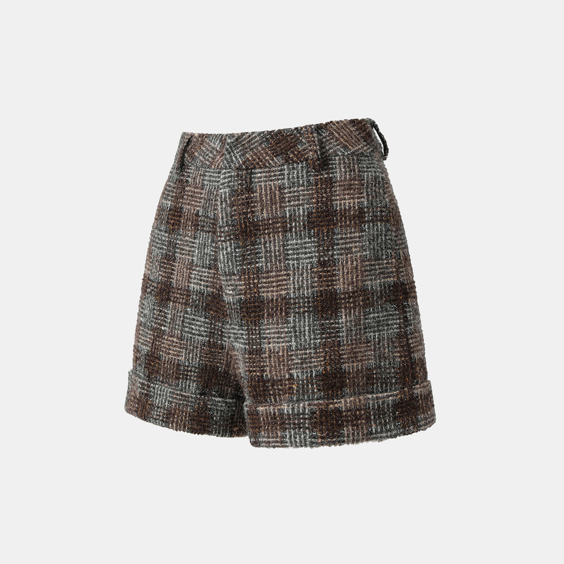 “Weekend At Monaco."絨織格紋細霜織點花呢短褲—Midnight Montmartre午夜蒙馬特