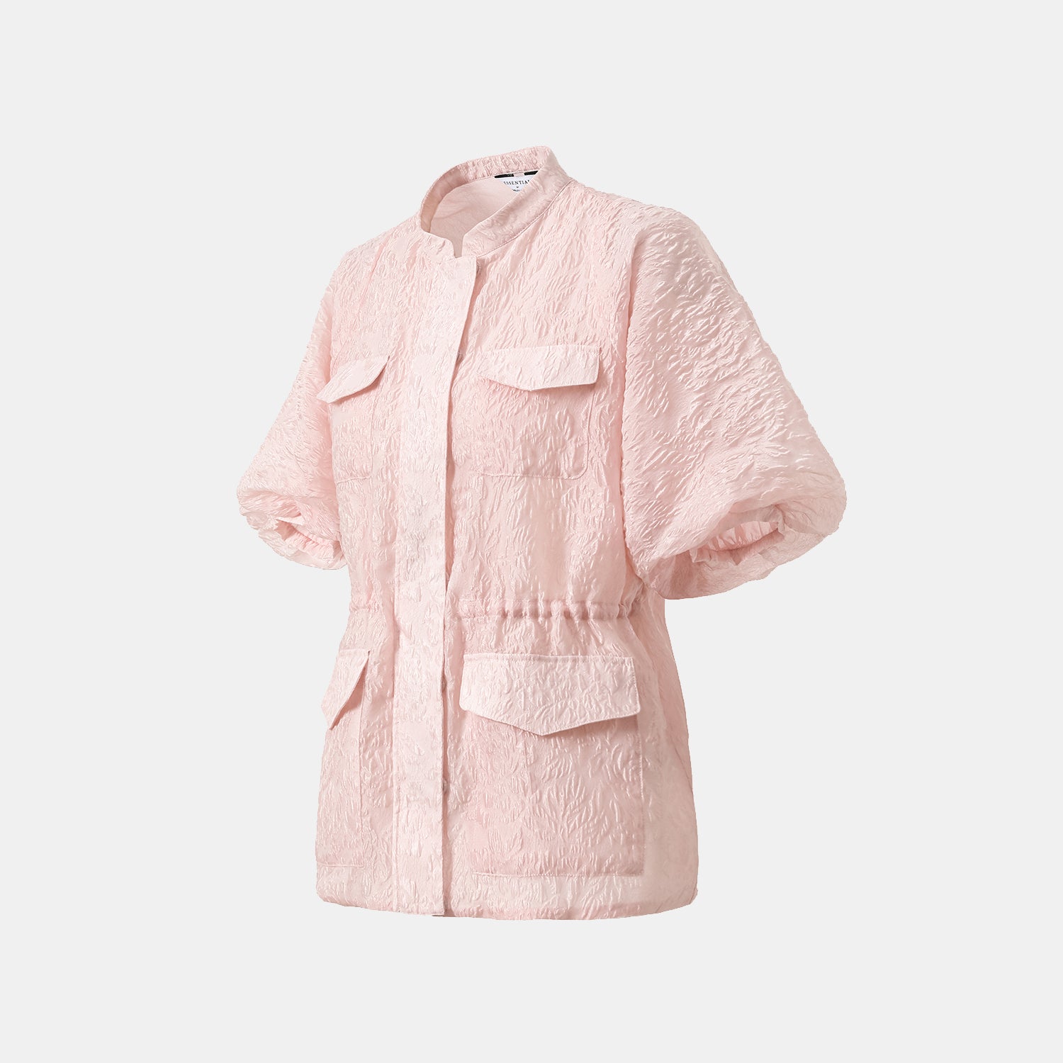 "Weekend at Monaco." 立體提花狩獵外套—Bubble Gum