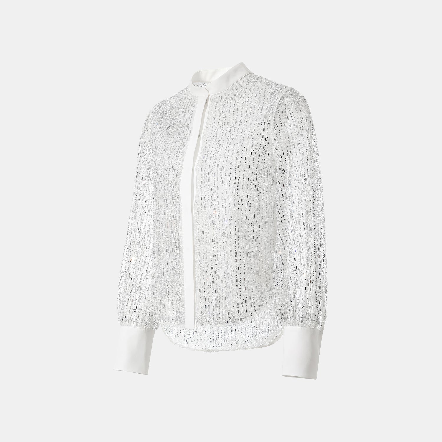 “Welcome to my party.”  奢華鑽鑲蕾絲中式襯衫—Radiant Cut.