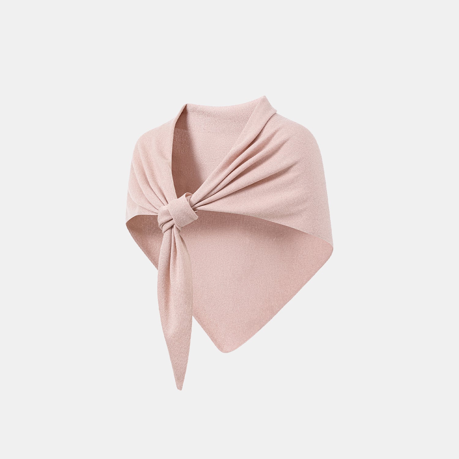 "Summer Diary" 涼感三醋酸喀什米爾針織披肩—Blush