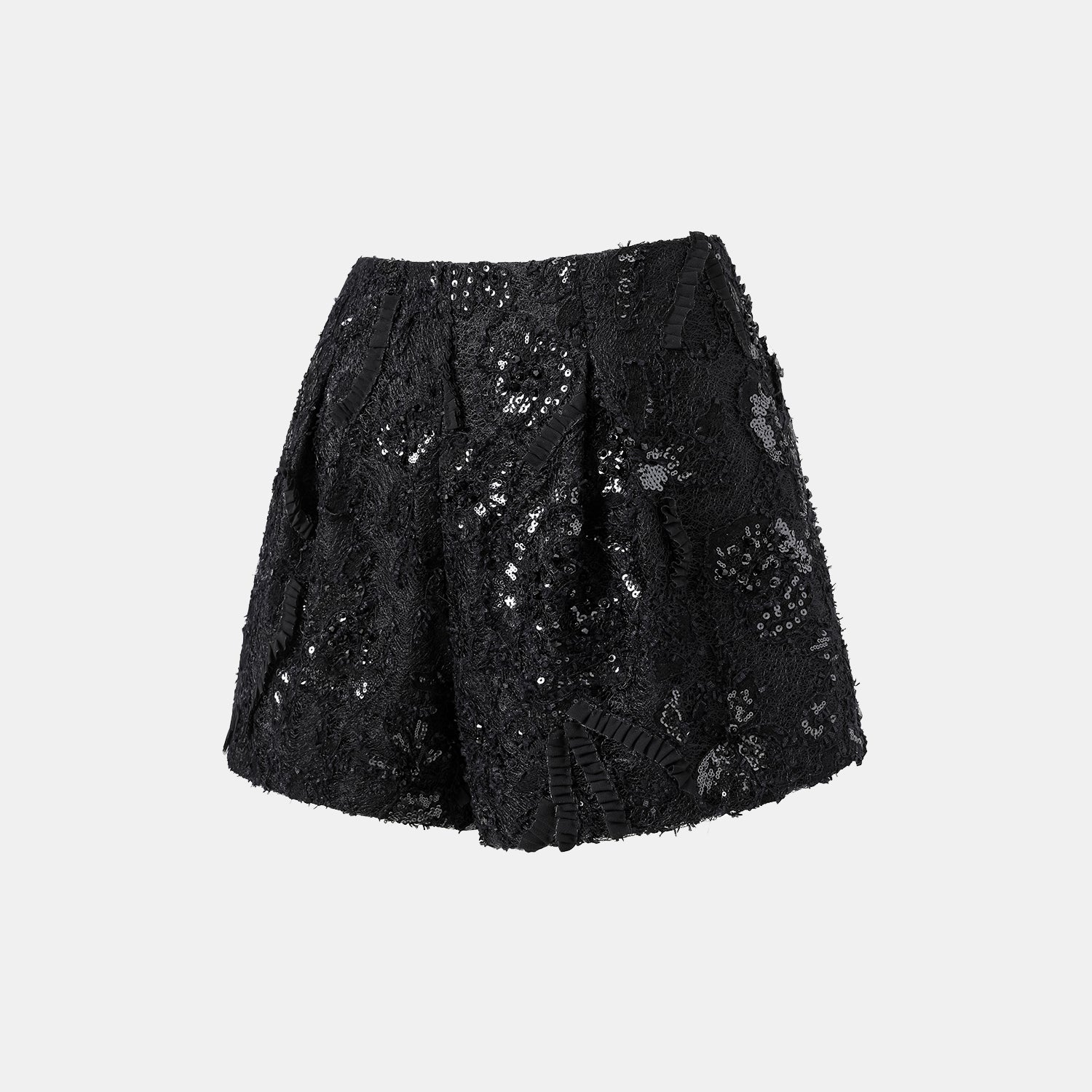 "Weekend at Monaco." 奢華畫藝珠繡蕾絲短褲—Nuit Parfumée 暗香