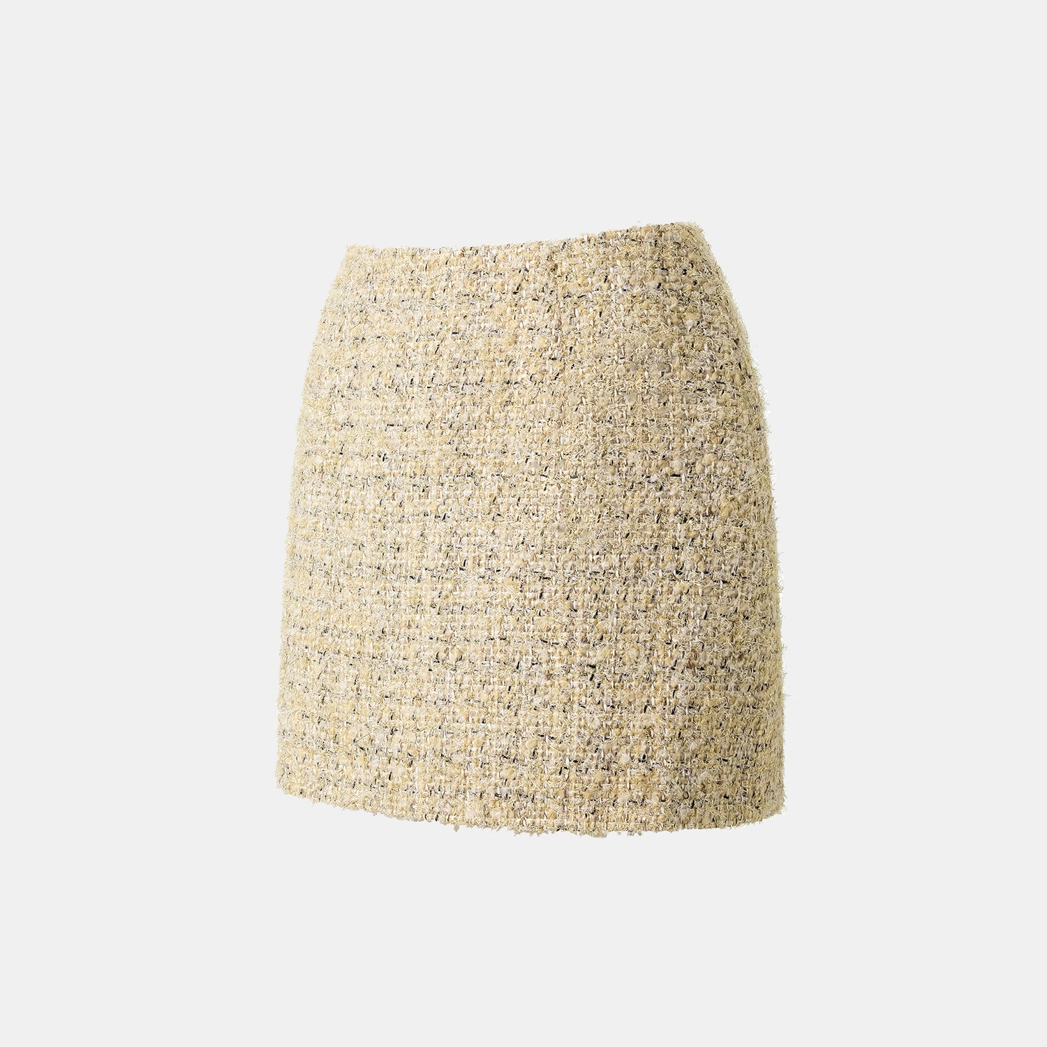 "Winter Versailles" Tweed Skirt - Purple/Gold 