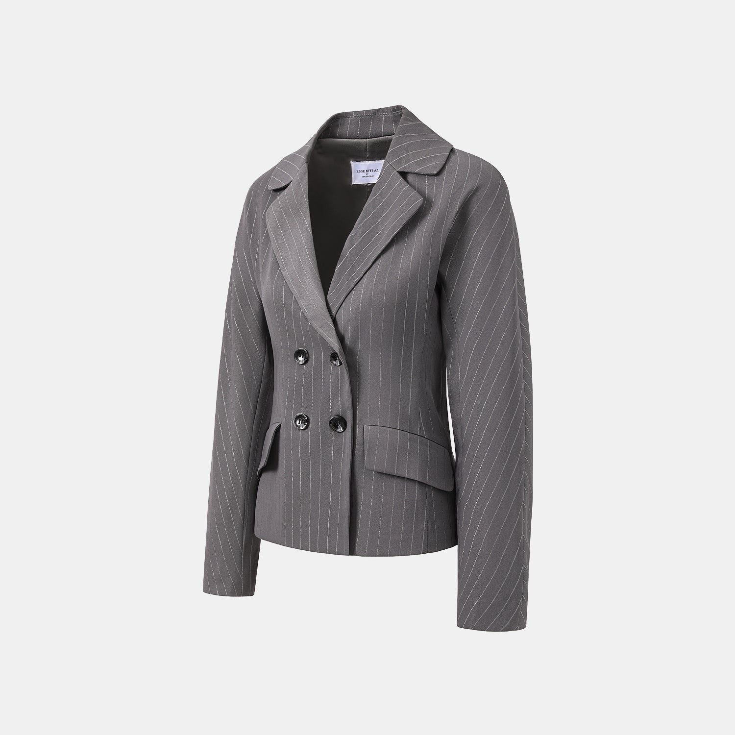 "Speak Sleek." 銀織工藝直條修身西裝外套—Urban Reverie藝境漫游