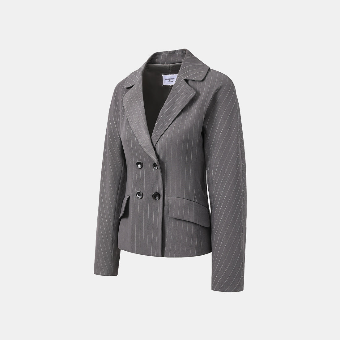 "Speak Sleek." 銀織工藝直條修身西裝外套—Urban Reverie藝境漫游