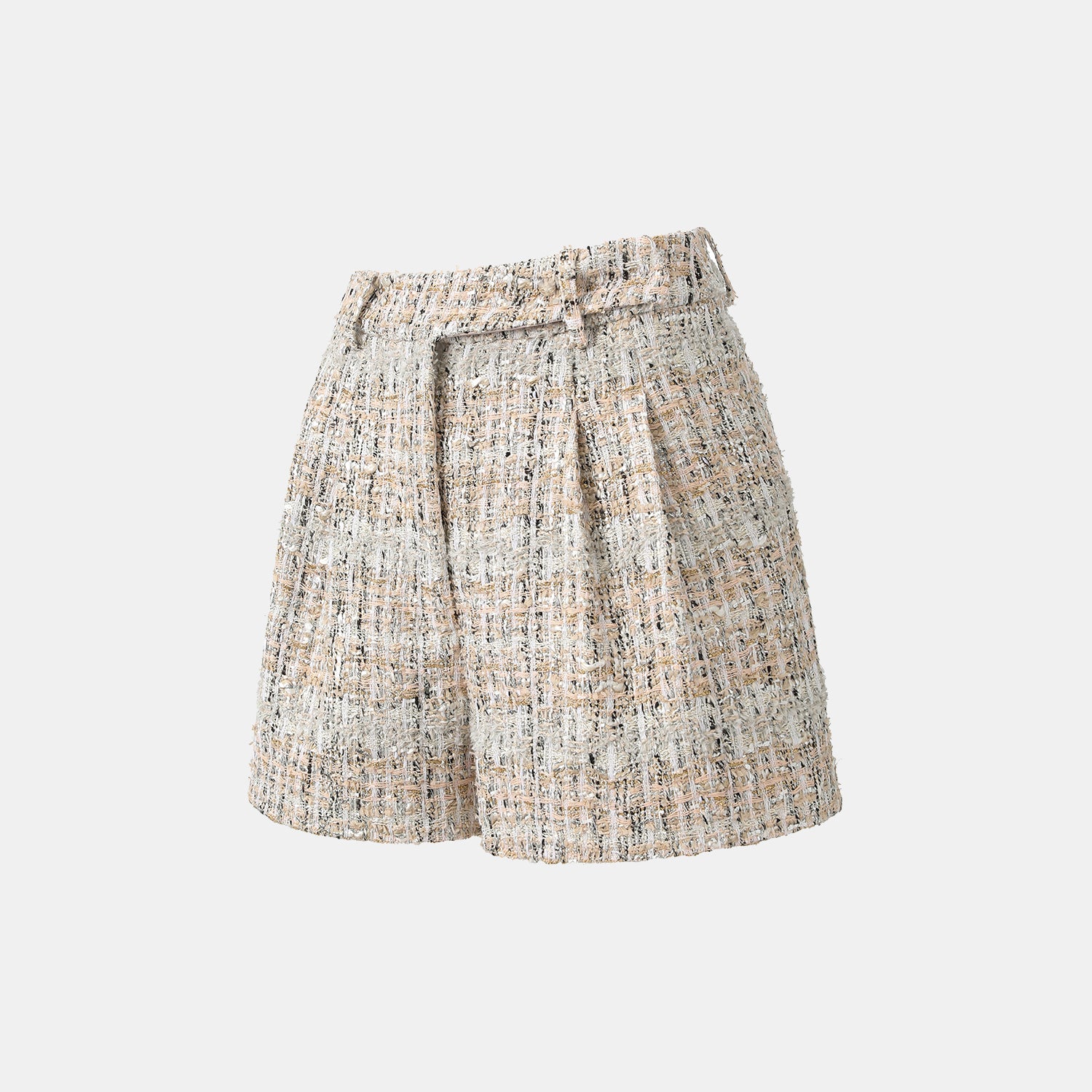 "Chelsea Citywalk." 法國棉紡節紗肌理花呢短褲—Uptown Gala上城晚宴