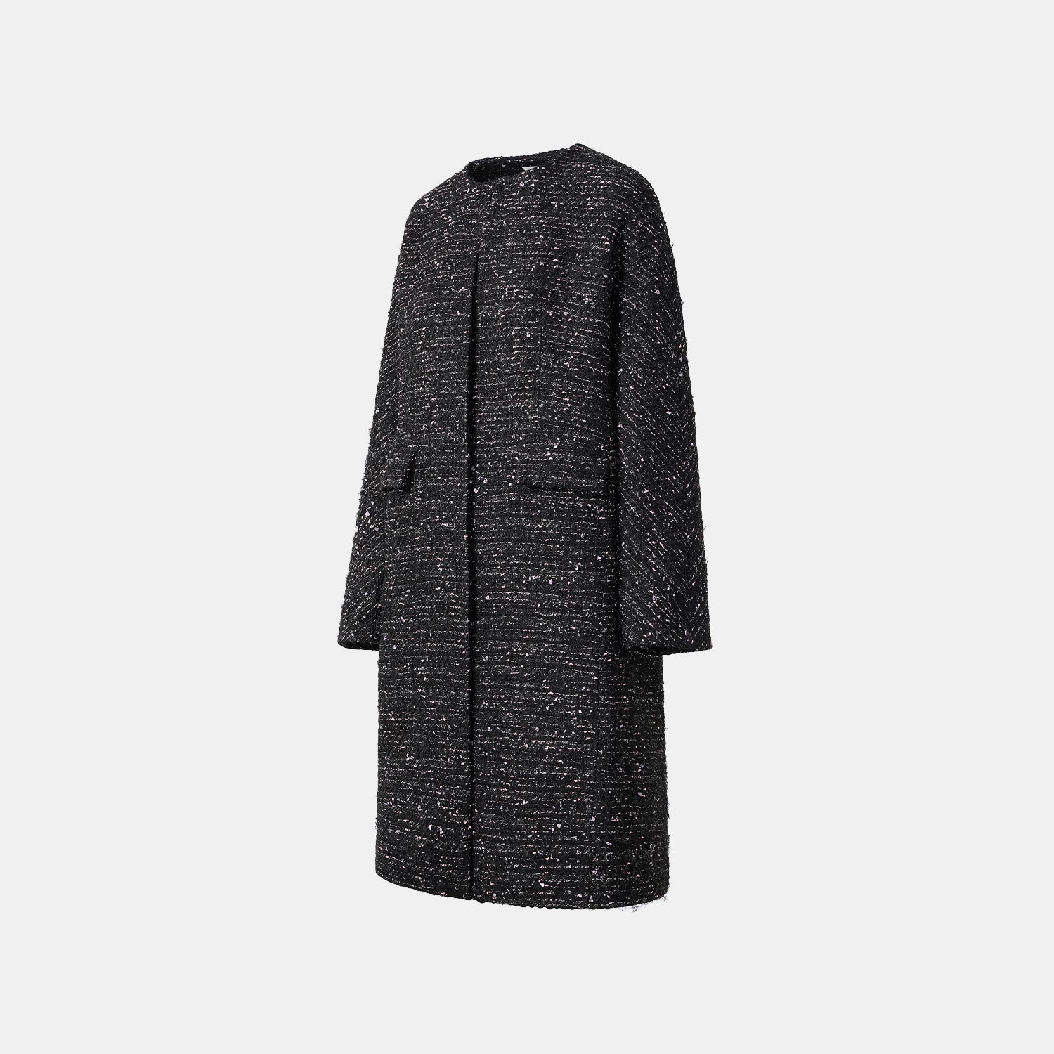 "Brunch at Ritz" Tweed Pupa Coat—Hidden Pink 