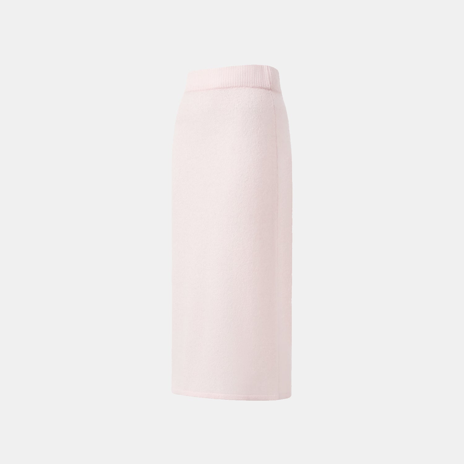 Autumn Diary Silk Cashmere Pencil Skirt—Rose Water 