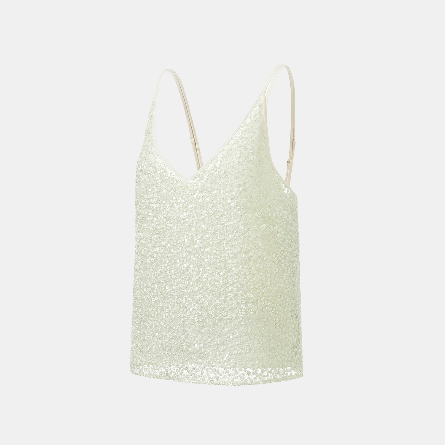 “春意” 立體珠繡輕國風細肩帶背心