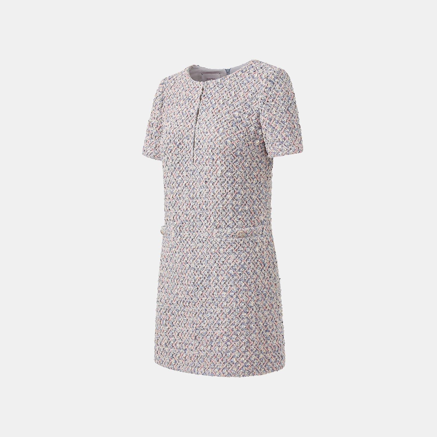 “Sloane Ave."法國高級訂製蕾絲勾織花呢洋裝 —Dreaming Pond莫內睡蓮・夢池