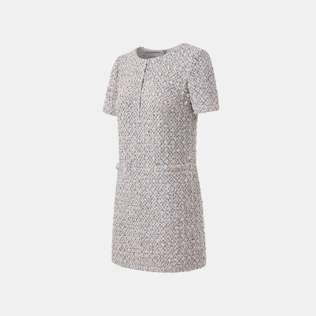 “Sloane Ave."法國高級訂製蕾絲勾織花呢洋裝 —Dreaming Pond莫內睡蓮・夢池