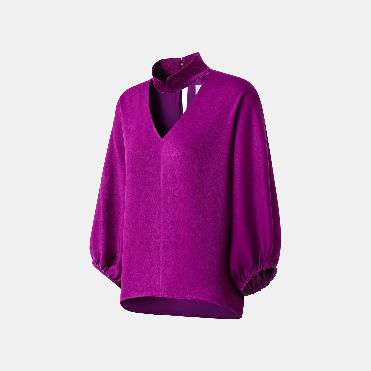 “春意” 鏤空剪裁設計輕中式上衣—紫蘭