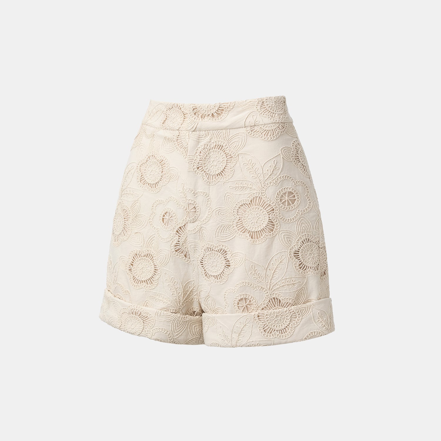 “慵懶俏麗” 義大利蕾絲短褲