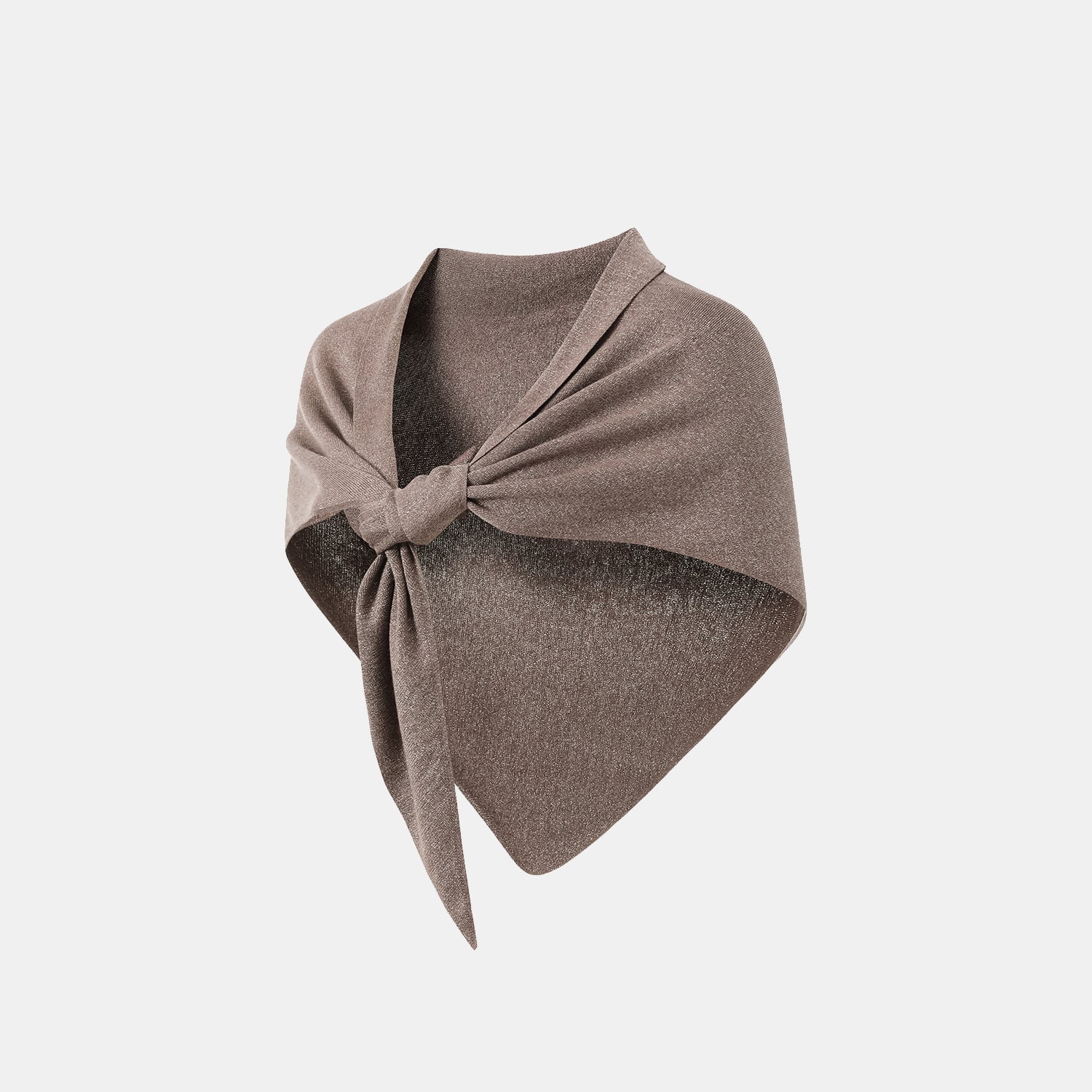 "Summer Diary" 涼感三醋酸喀什米爾針織披肩—Mocca