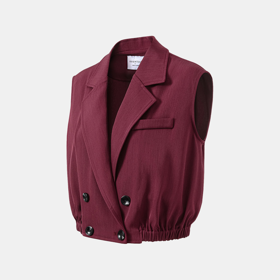 "Westminster weekdays." 義大利輕薄肌理彈性西裝背心—Mulberry Rouge花燃未央