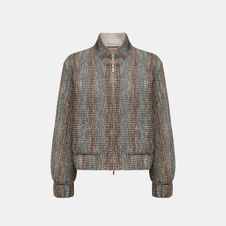 “Weekend at Monaco” 義大利特殊幻彩光絲花呢外套—Neon Daze霓虹舞夜