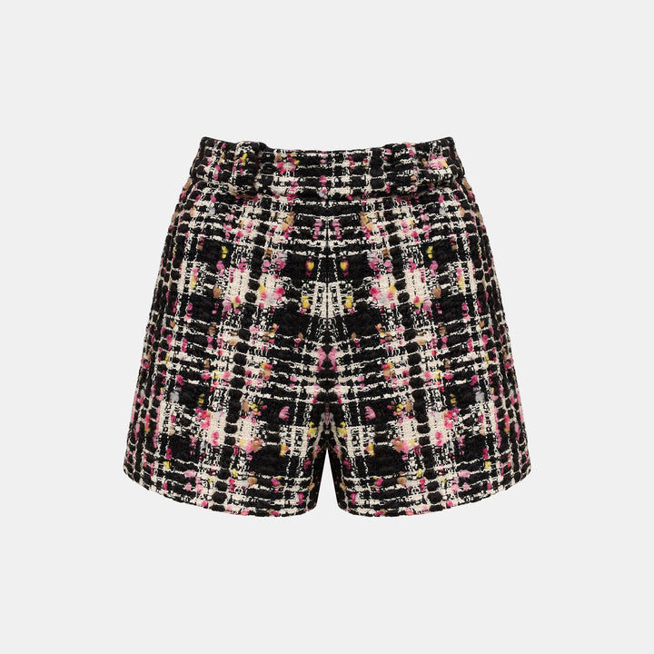 “Chelsea tea time.”法國彩線點絮花呢短褲—Night Voyage午夜天際