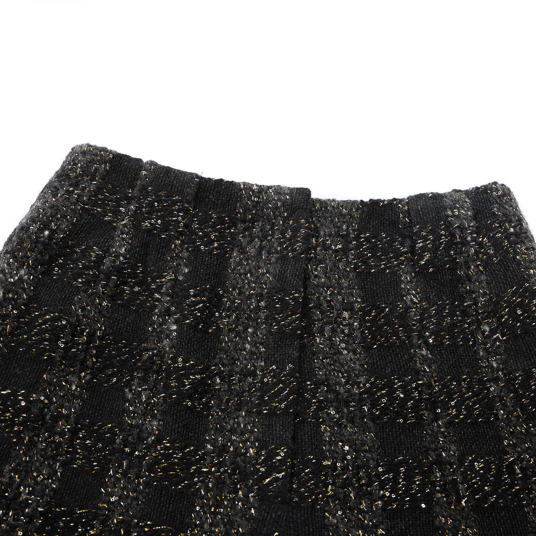 “Chelsea tea time.”義大利頂級初剪羊毛燦金星點花呢長褲—Cosmic Bloom星河煙花