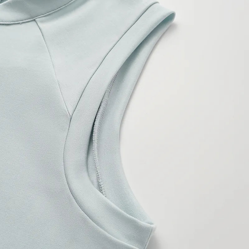 "Exquisite Everyday" Ultra-soft Modal Vest - Sky Blue 