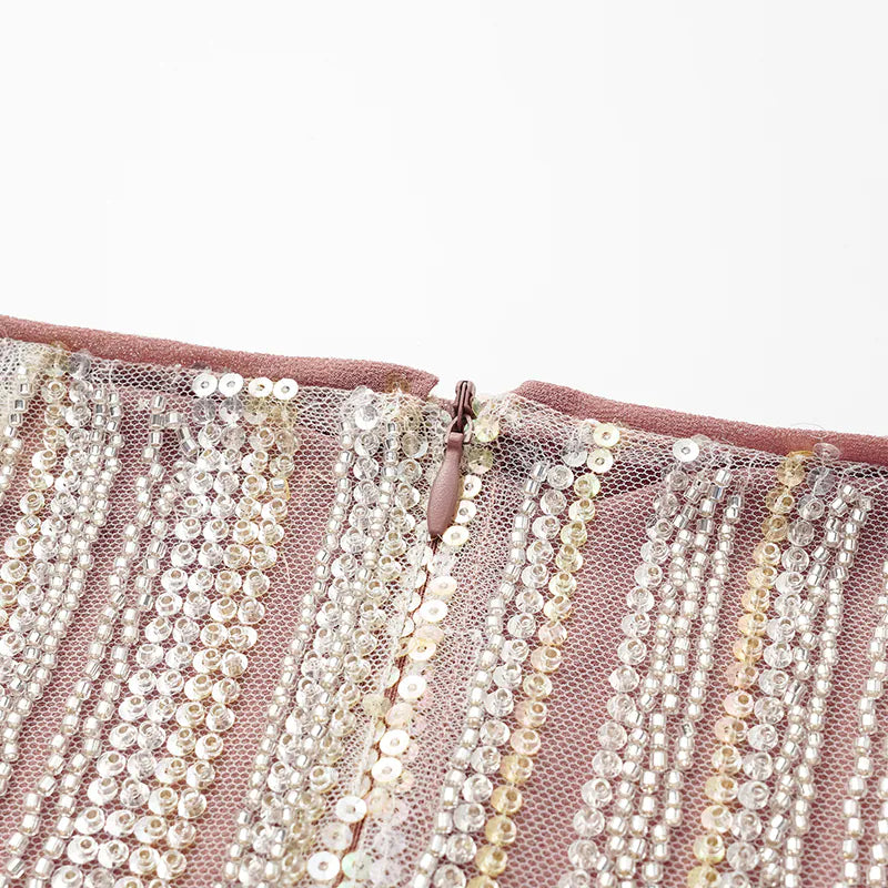 “Great Gatsby” 珠繡工藝鉛筆裙