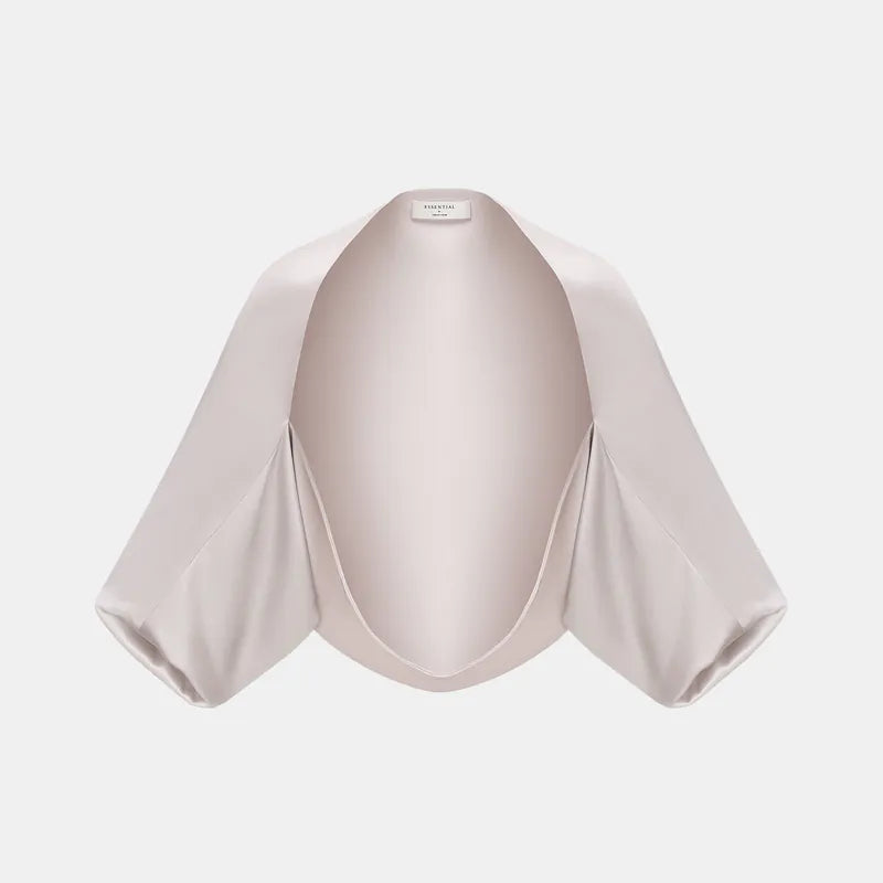 "Summer Diary" acetate shawl - silvery white 