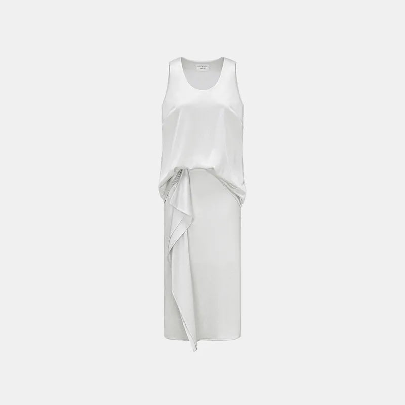 'Easy Go Chic' acetate vest — Silver 