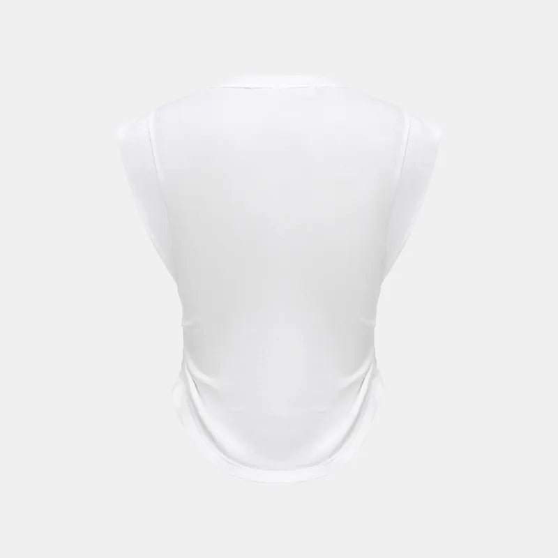 "Exquisite Everyday" Modal Special Cut T-shirt - White