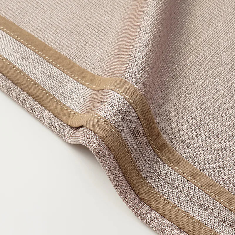 'Easy Go Chic' acetate jersey straight-leg trousers — Coffee 