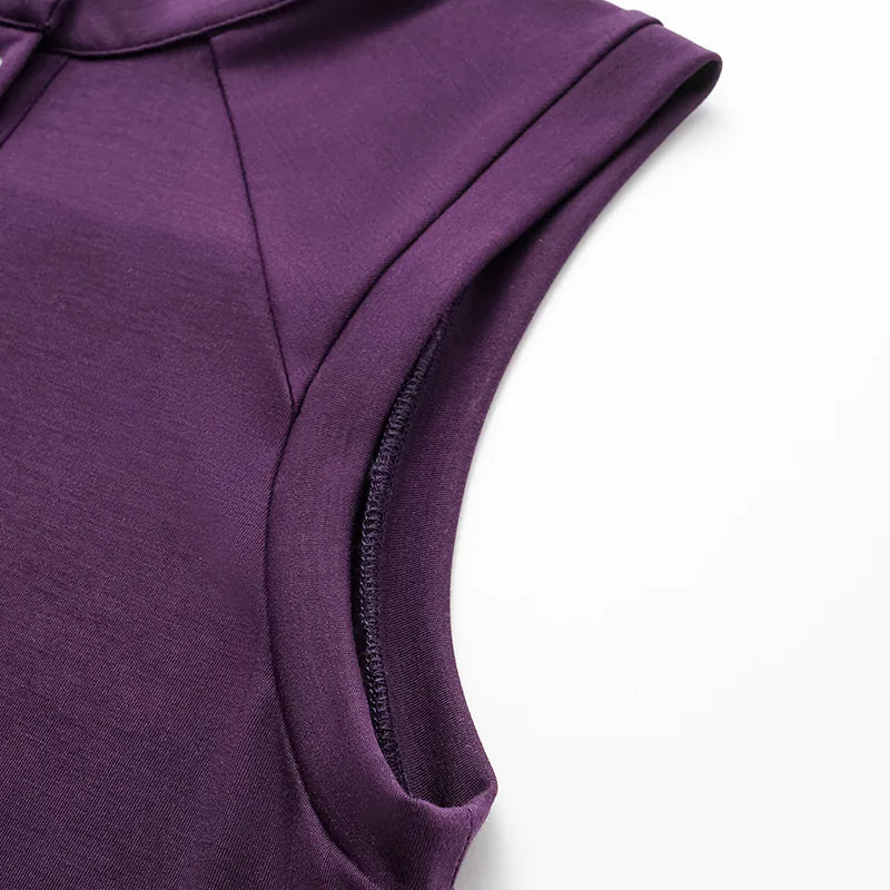 "Exquisite Daily" Ultra-soft Modal Vest - Grape Purple 