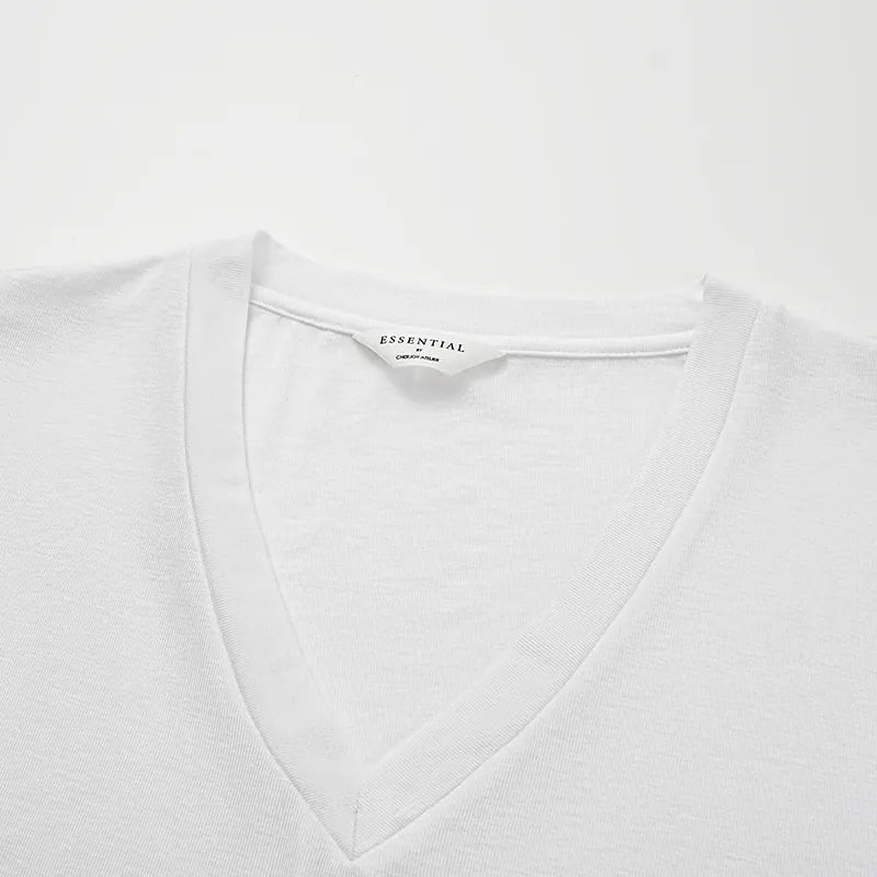 "Exquisite Everyday" Modal Special Cut T-shirt - White