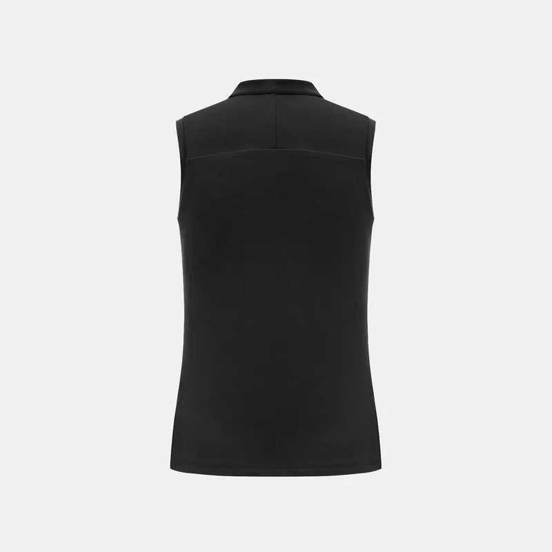 “精緻日常” 超柔莫代爾背心 — 黑色