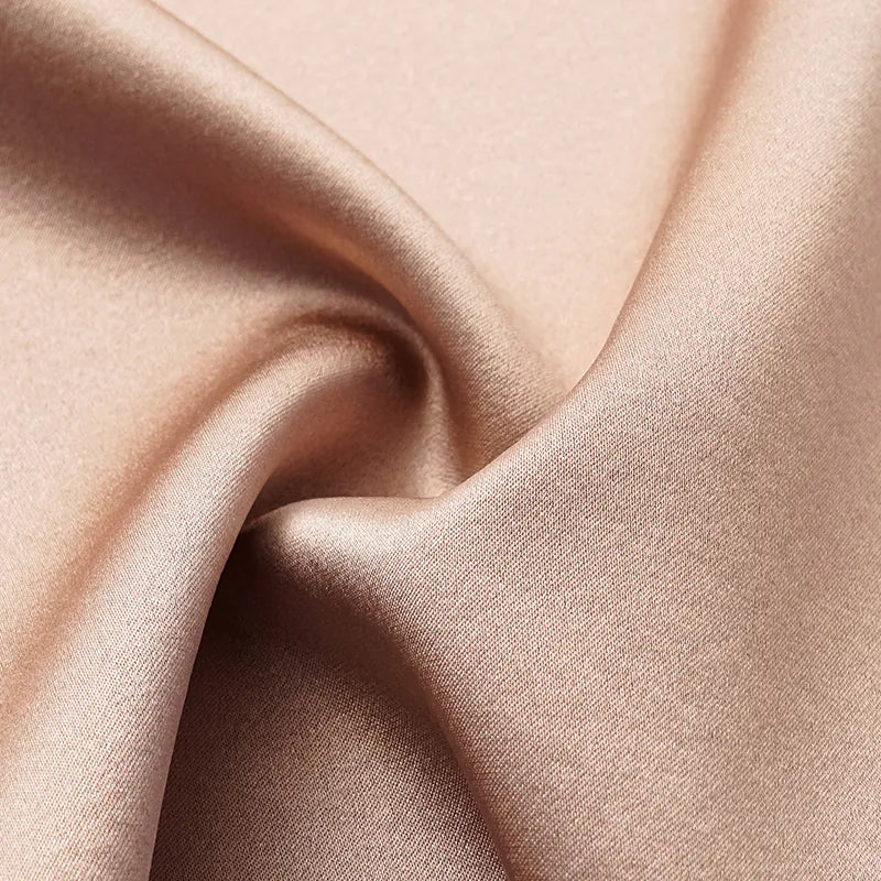 “茶宴” 100%真絲新中式旗袍洋裝 — 銅金