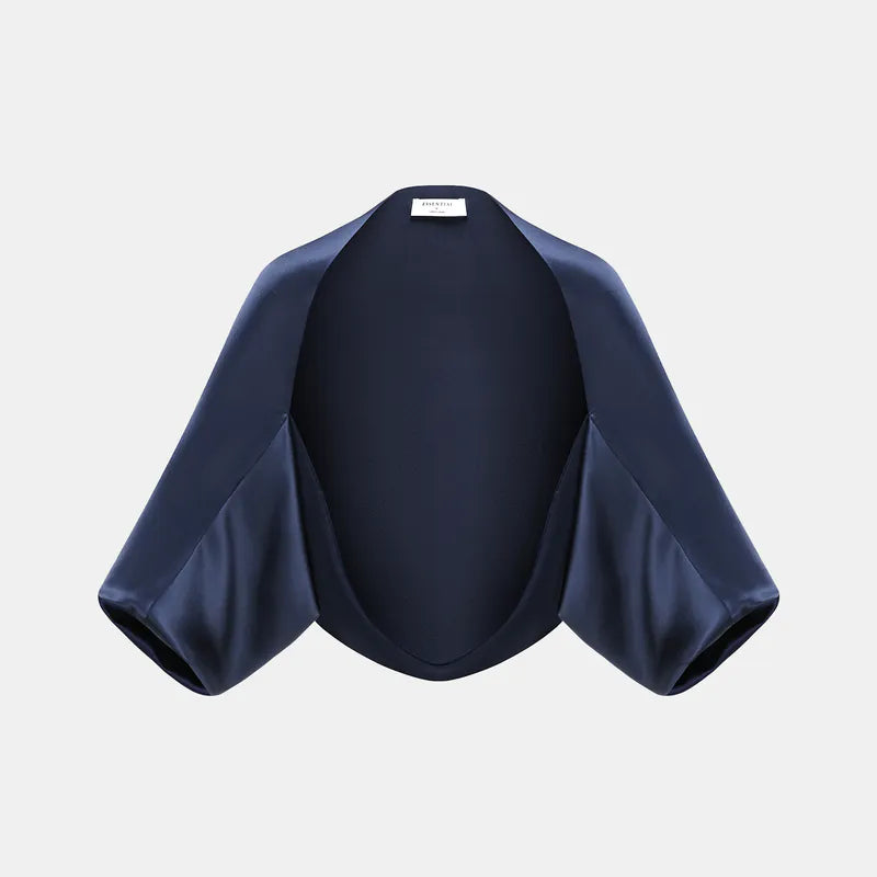"Summer Diary" acetate cape — midnight blue 
