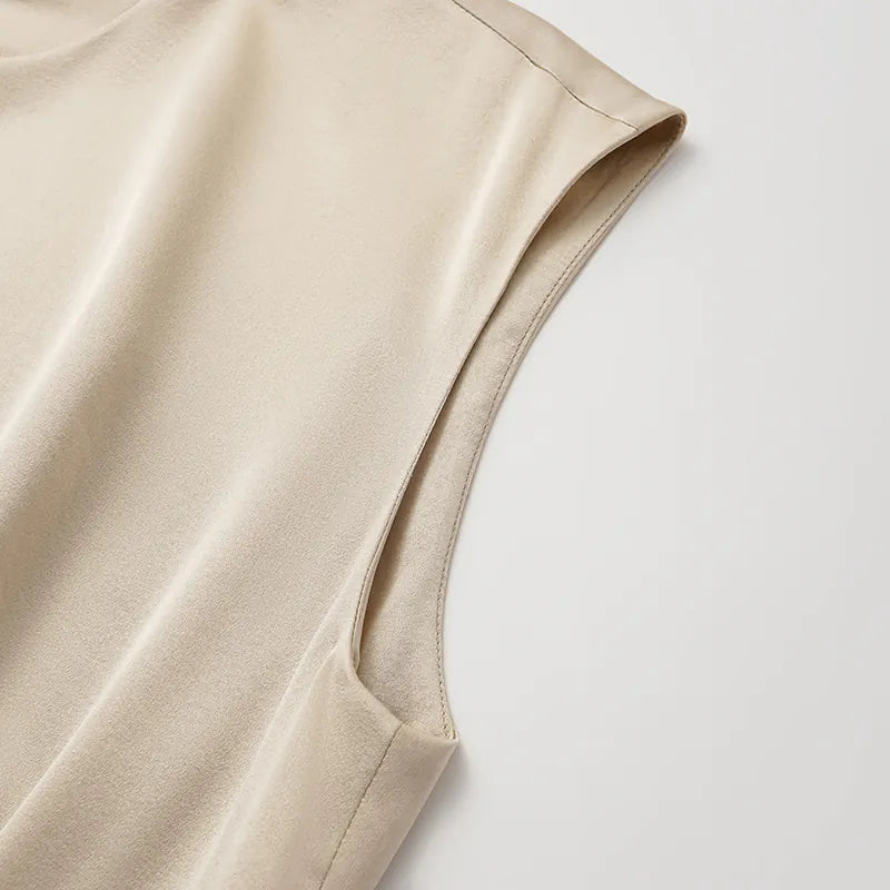Silk 3D Cut Top - Matt Gold 