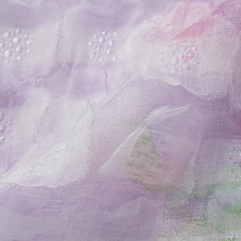 "Imperial Garden Teatime" Ruffo Coli 義大利高級訂製立體工藝面料國風上衣 — 春彩